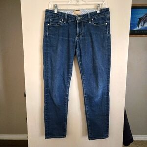 Paige Skyline Peg Women's Blue Skinny Jeans Denim Medium 27